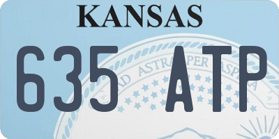 KS license plate 635ATP