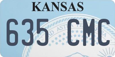 KS license plate 635CMC