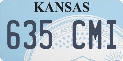 KS license plate 635CMI