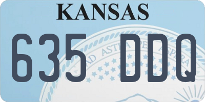 KS license plate 635DDQ