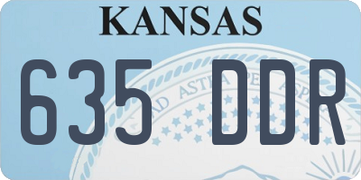 KS license plate 635DDR
