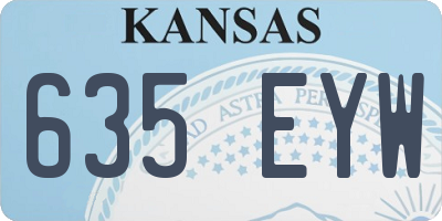 KS license plate 635EYW