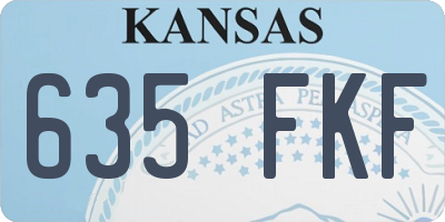 KS license plate 635FKF