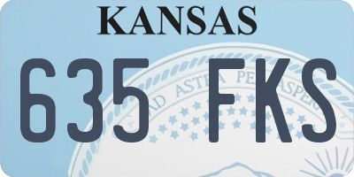 KS license plate 635FKS
