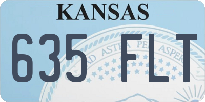 KS license plate 635FLT