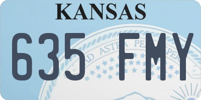 KS license plate 635FMY