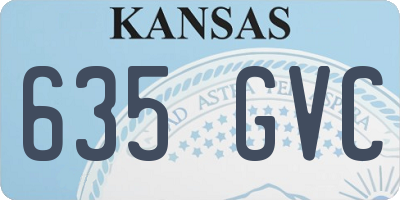 KS license plate 635GVC