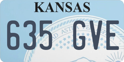 KS license plate 635GVE