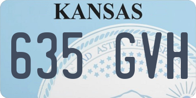 KS license plate 635GVH