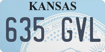 KS license plate 635GVL