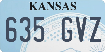 KS license plate 635GVZ