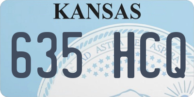 KS license plate 635HCQ