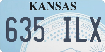 KS license plate 635ILX