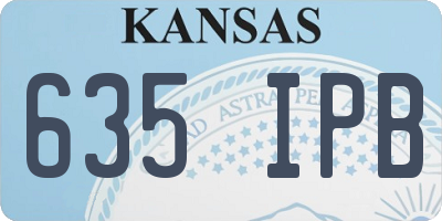 KS license plate 635IPB