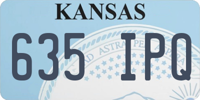 KS license plate 635IPQ