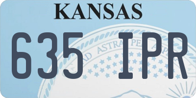 KS license plate 635IPR