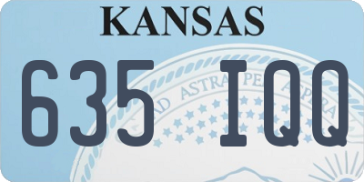 KS license plate 635IQQ