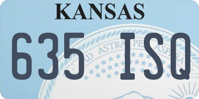 KS license plate 635ISQ