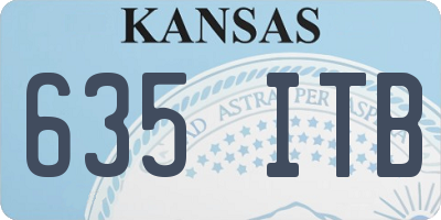 KS license plate 635ITB
