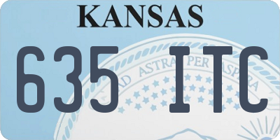 KS license plate 635ITC