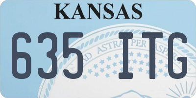 KS license plate 635ITG
