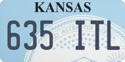 KS license plate 635ITL