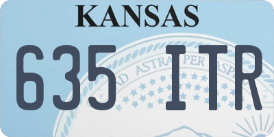 KS license plate 635ITR