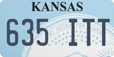 KS license plate 635ITT