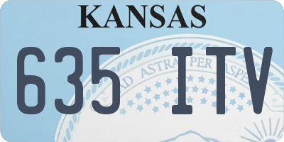 KS license plate 635ITV