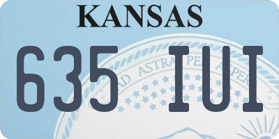 KS license plate 635IUI