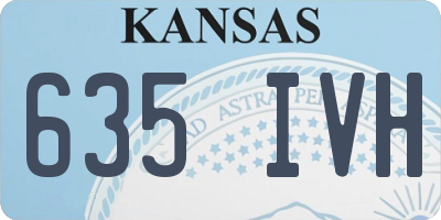KS license plate 635IVH