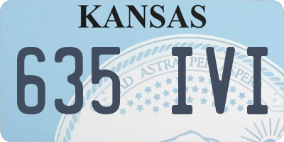 KS license plate 635IVI
