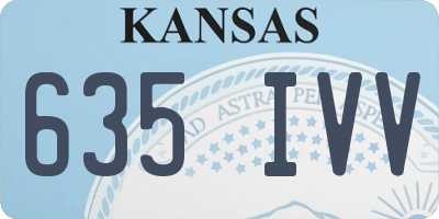 KS license plate 635IVV