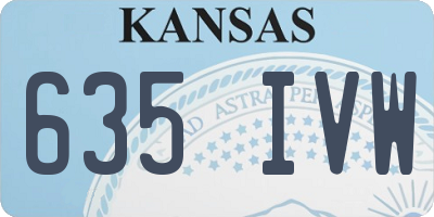 KS license plate 635IVW