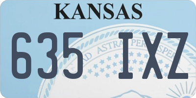 KS license plate 635IXZ