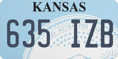 KS license plate 635IZB