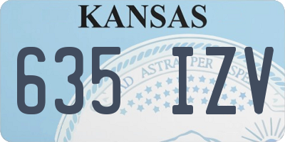 KS license plate 635IZV