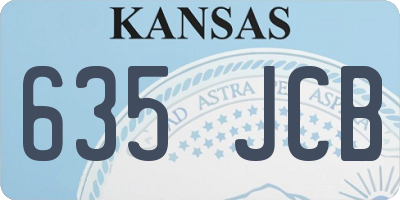 KS license plate 635JCB