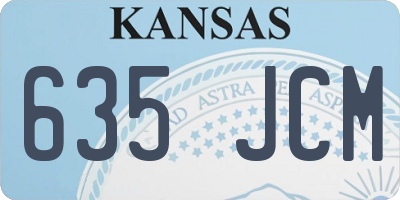 KS license plate 635JCM