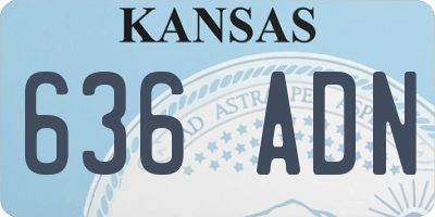 KS license plate 636ADN