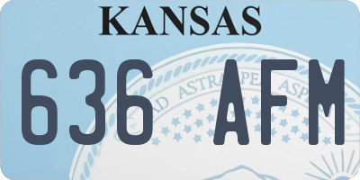 KS license plate 636AFM