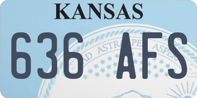 KS license plate 636AFS