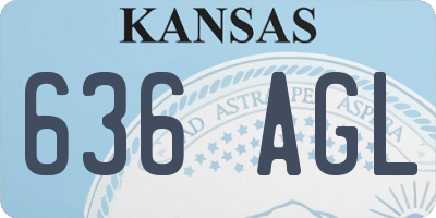 KS license plate 636AGL
