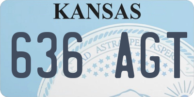 KS license plate 636AGT