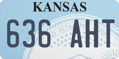 KS license plate 636AHT