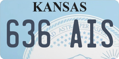 KS license plate 636AIS