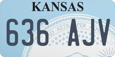 KS license plate 636AJV