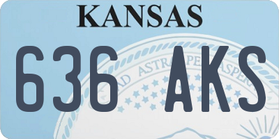 KS license plate 636AKS