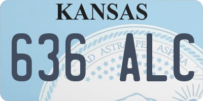 KS license plate 636ALC