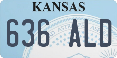 KS license plate 636ALD